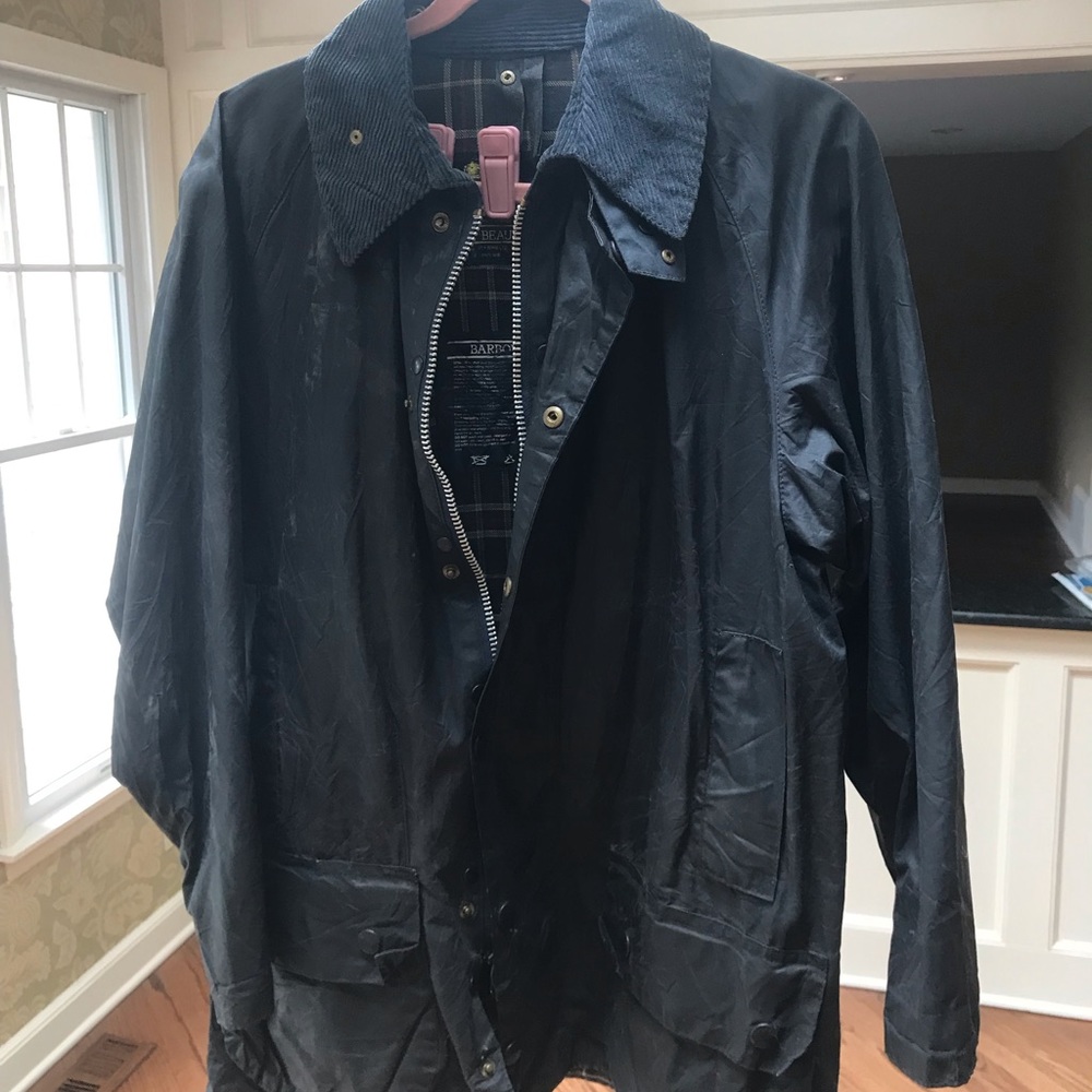 Vintage Navy Barbour Jacket